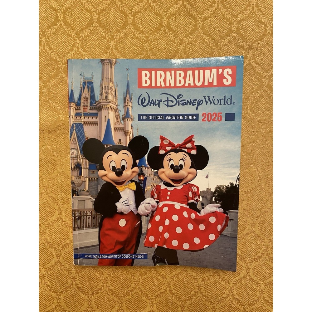 Birnbaums 2025 Walt Disney World Vacation Guide Paperback GOOD Free Shipping